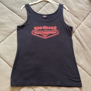Harley Davidson Las Vegas Cafe Logo Tank Top Women’s XXL